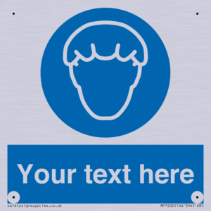 Custom Hair protection must be worn